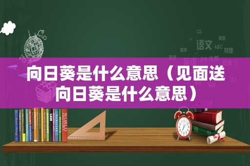 向日葵是什么意思（见面送向日葵是什么意思）