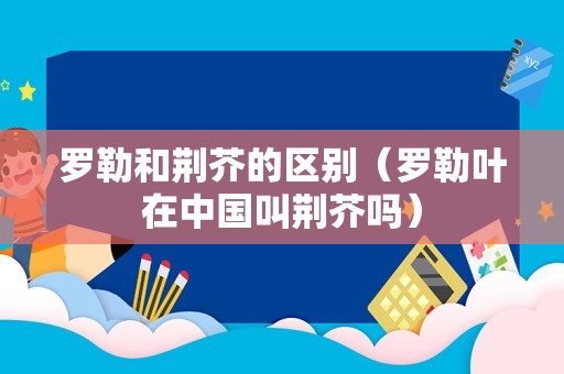 罗勒和荆芥的区别（罗勒叶在中国叫荆芥吗）