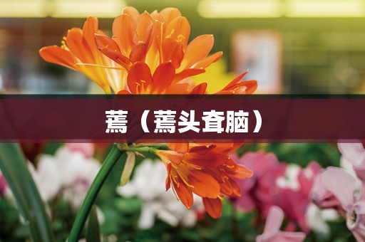蔫（蔫头耷脑）