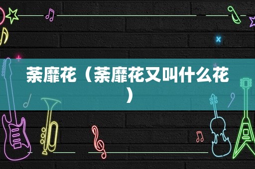 荼靡花（荼靡花又叫什么花）