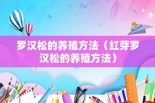 罗汉松的养殖方法（红芽罗汉松的养殖方法）
