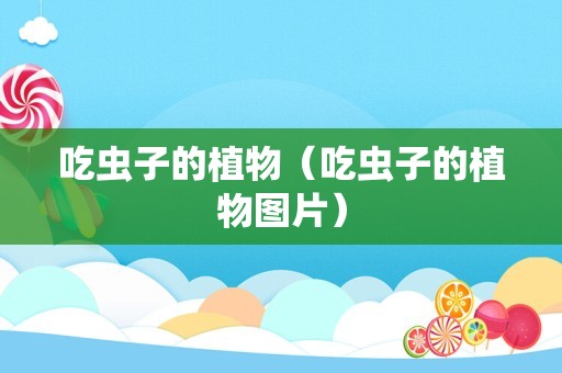 吃虫子的植物（吃虫子的植物图片）