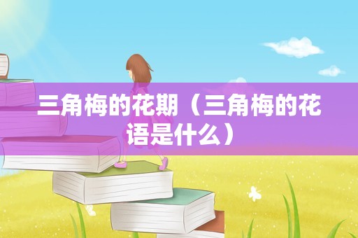 三角梅的花期（三角梅的花语是什么）
