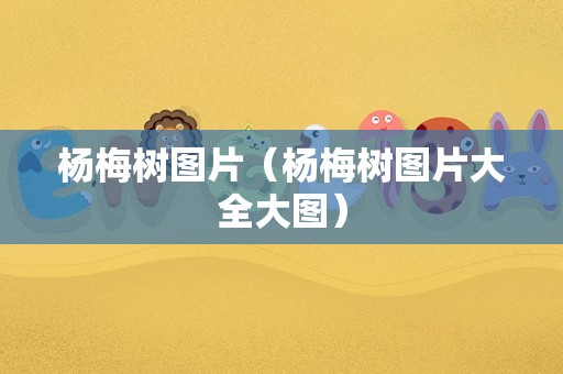 杨梅树图片（杨梅树图片大全大图）