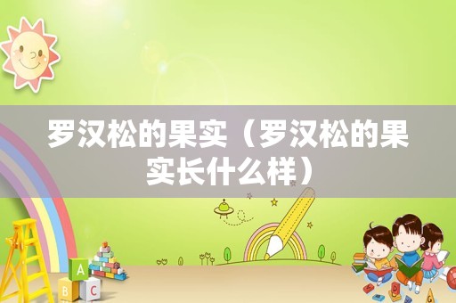 罗汉松的果实（罗汉松的果实长什么样）
