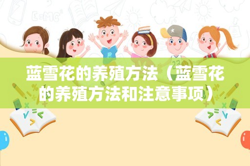 蓝雪花的养殖方法（蓝雪花的养殖方法和注意事项）