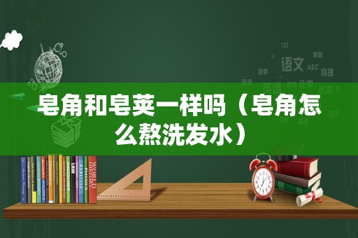 皂角和皂荚一样吗（皂角怎么熬洗发水）