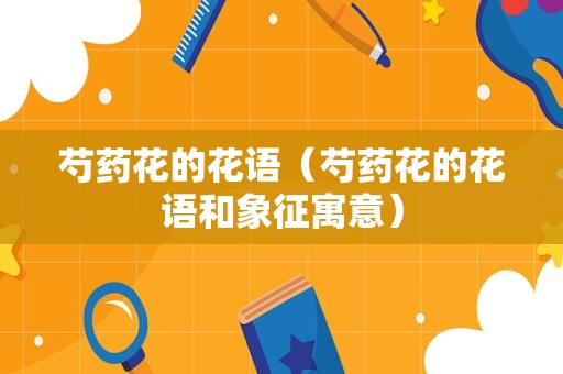 芍药花的花语（芍药花的花语和象征寓意）
