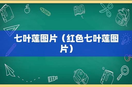 七叶莲图片（红色七叶莲图片）
