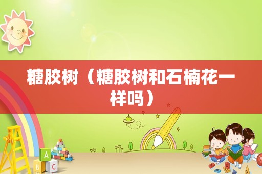 糖胶树（糖胶树和石楠花一样吗）