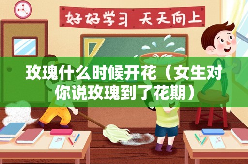 玫瑰什么时候开花（女生对你说玫瑰到了花期）
