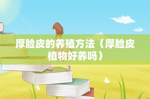 厚脸皮的养殖方法（厚脸皮植物好养吗）
