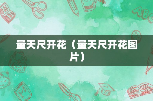量天尺开花（量天尺开花图片）