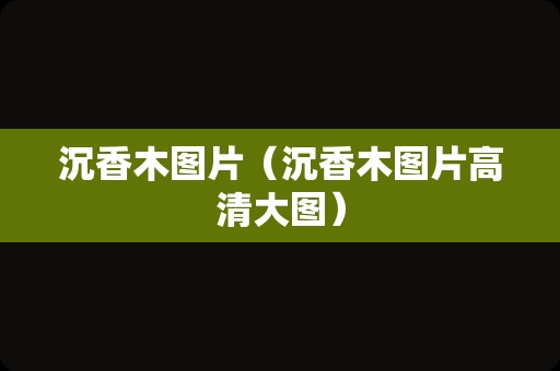 沉香木图片（沉香木图片高清大图）