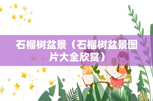 石榴树盆景（石榴树盆景图片大全欣赏）