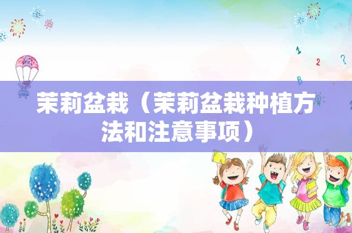 茉莉盆栽（茉莉盆栽种植方法和注意事项）