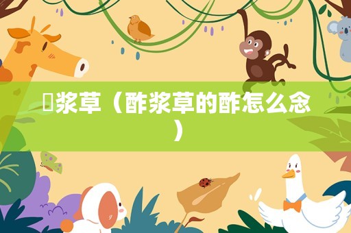 醡浆草（酢浆草的酢怎么念）