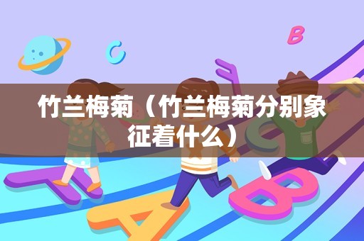 竹兰梅菊（竹兰梅菊分别象征着什么）