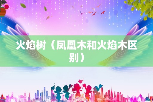 火焰树（凤凰木和火焰木区别）