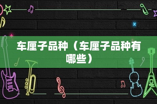 车厘子品种（车厘子品种有哪些）