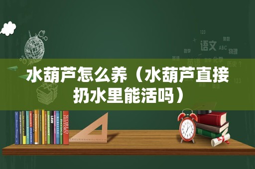 水葫芦怎么养（水葫芦直接扔水里能活吗）