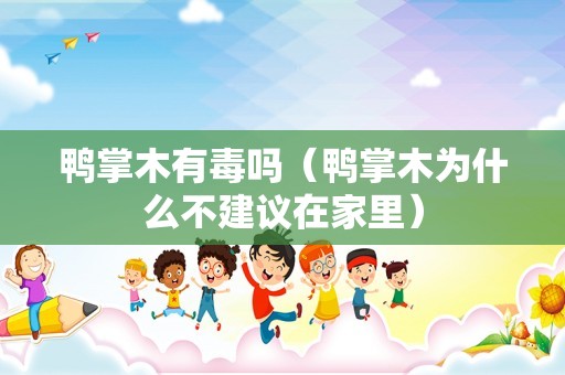 鸭掌木有毒吗（鸭掌木为什么不建议在家里）