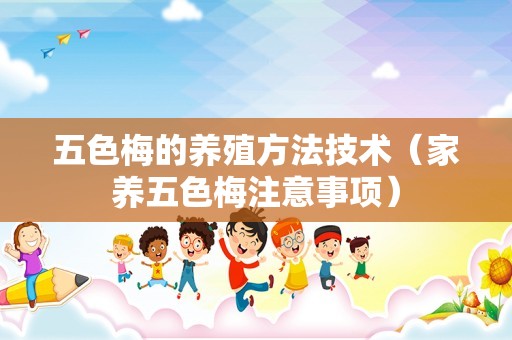 五色梅的养殖方法技术（家养五色梅注意事项）