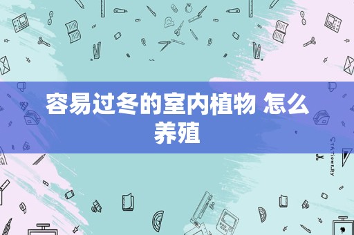 容易过冬的室内植物 怎么养殖