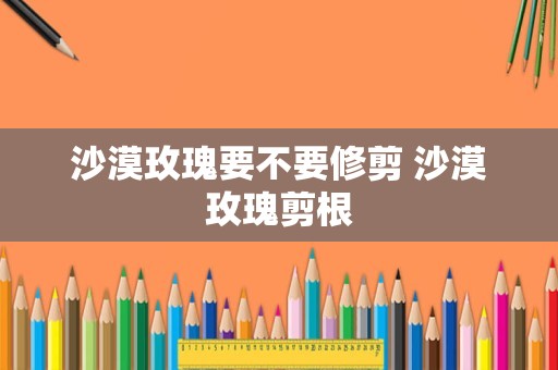 沙漠玫瑰要不要修剪 沙漠玫瑰剪根