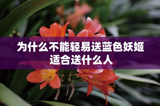 为什么不能轻易送蓝色妖姬 适合送什么人