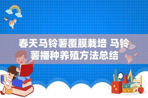 春天马铃薯覆膜栽培 马铃薯播种养殖方法总结
