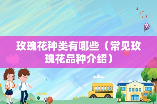 玫瑰花种类有哪些（常见玫瑰花品种介绍）