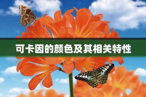 可卡因的颜色及其相关特性