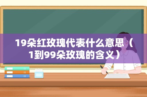 19朵红玫瑰代表什么意思（1到99朵玫瑰的含义）