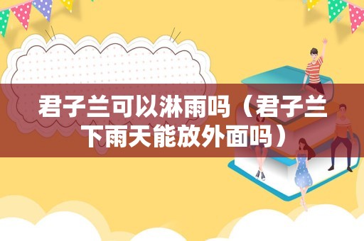 君子兰可以淋雨吗（君子兰下雨天能放外面吗）