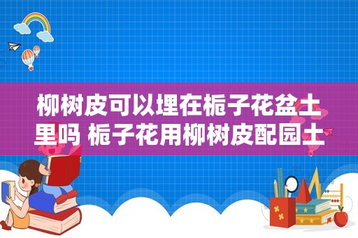 柳树皮可以埋在栀子花盆土里吗 栀子花用柳树皮配园土栽种可以吗