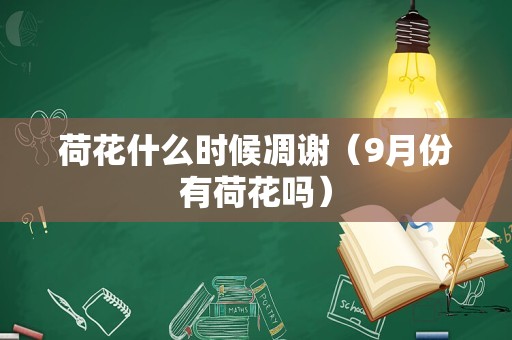 荷花什么时候凋谢（9月份有荷花吗）