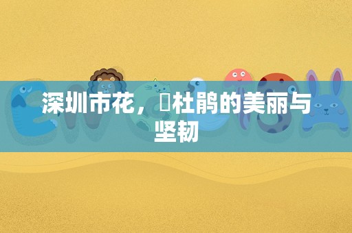 深圳市花，簕杜鹃的美丽与坚韧