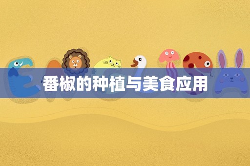 番椒的种植与美食应用