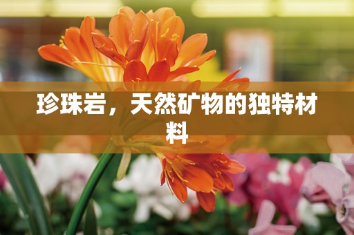 珍珠岩，天然矿物的独特材料