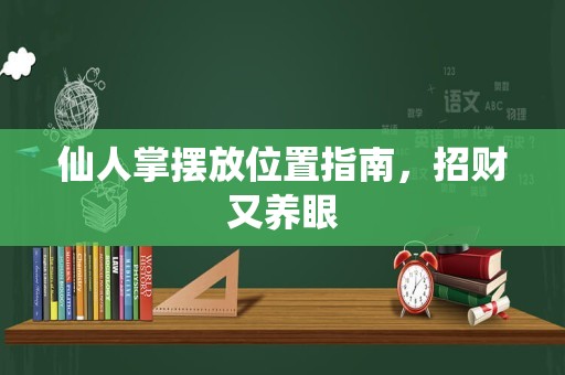 仙人掌摆放位置指南，招财又养眼
