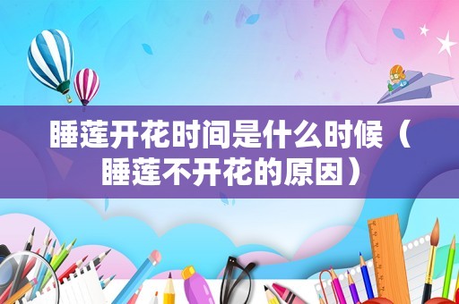 睡莲开花时间是什么时候（睡莲不开花的原因）