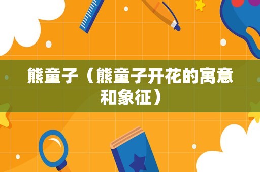熊童子（熊童子开花的寓意和象征）