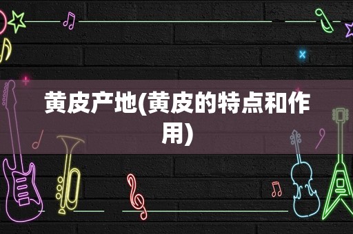 黄皮产地(黄皮的特点和作用)