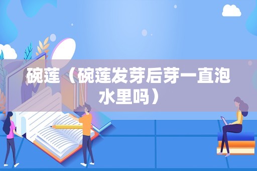 碗莲（碗莲发芽后芽一直泡水里吗）