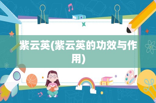 紫云英(紫云英的功效与作用)
