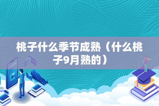 桃子什么季节成熟（什么桃子9月熟的）