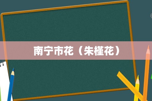 南宁市花（朱槿花）