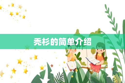 秃杉的简单介绍