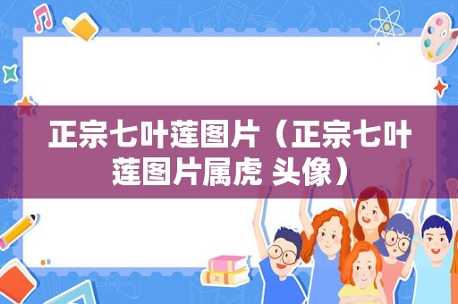 正宗七叶莲图片（正宗七叶莲图片属虎 头像）
